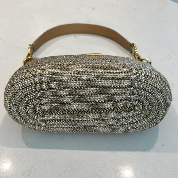Eric Javits New York Gold/Silver Woven Shoulder/Handbag - Picture 8 of 8
